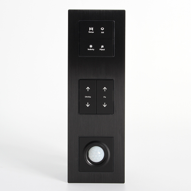 Black Room Electrical Smart Wall Switch And Socket Panel for safe usage