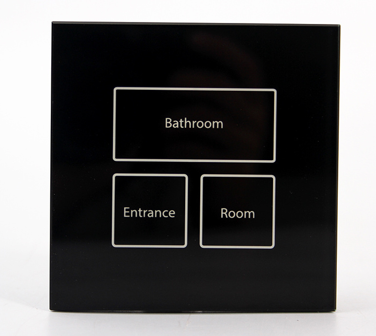 Professional Touch Screen Control Manufacturer Glass Plate Hotel Light Wall Switch