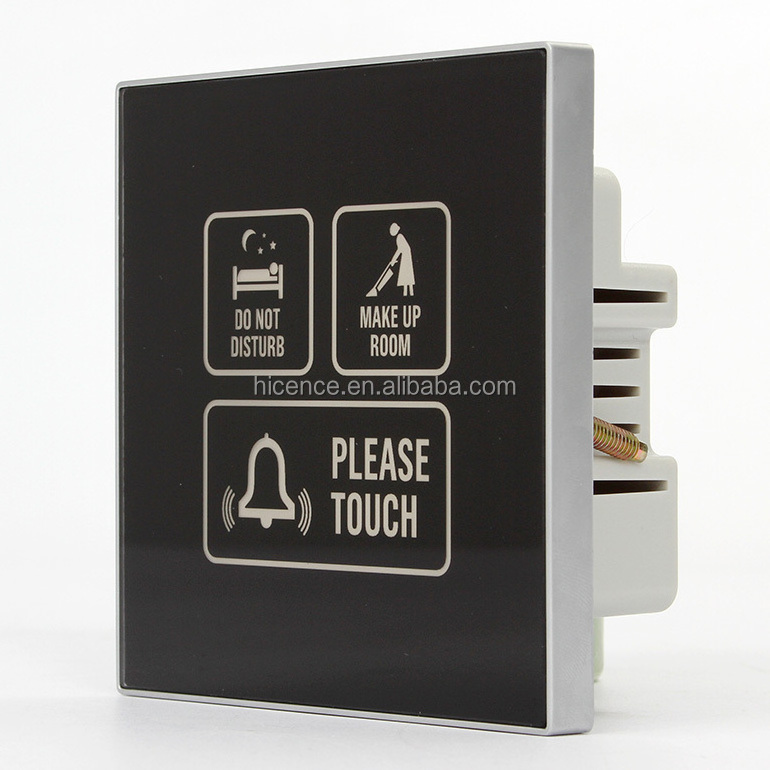 Hotel Modern Led Light Touching Do Not Disturb Switch Doorbell Sign Panel