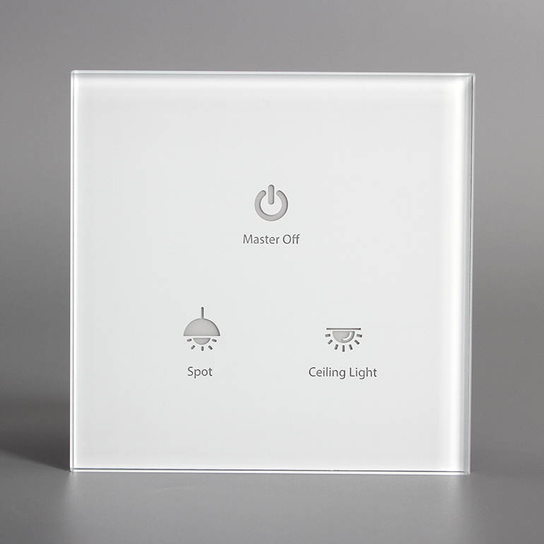 Smart home light modbus rs485 wall switch with customize icons and words