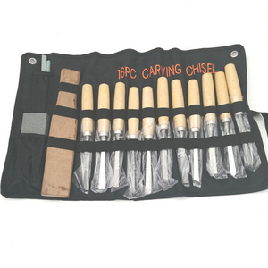 16Pcs Wood Working Carving Chisel Set with Gauge Chisels Sharpening Stone and Mallet for DIY Wood Carving