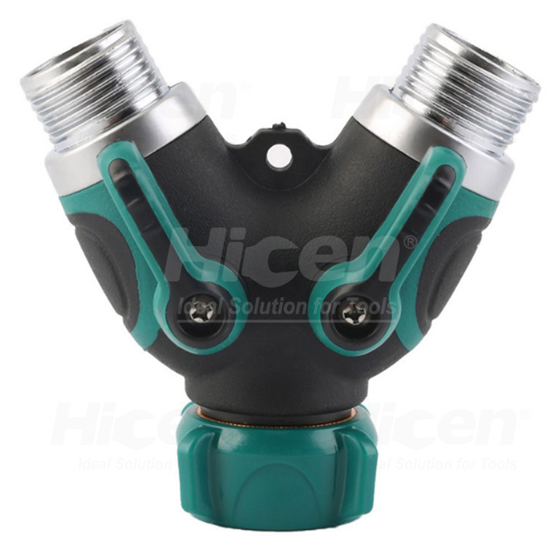 Hose Splitter, Garden Hose Splitter, Double Y Shut Off Valve for Outdoor Lawn and Water Hoses Connector