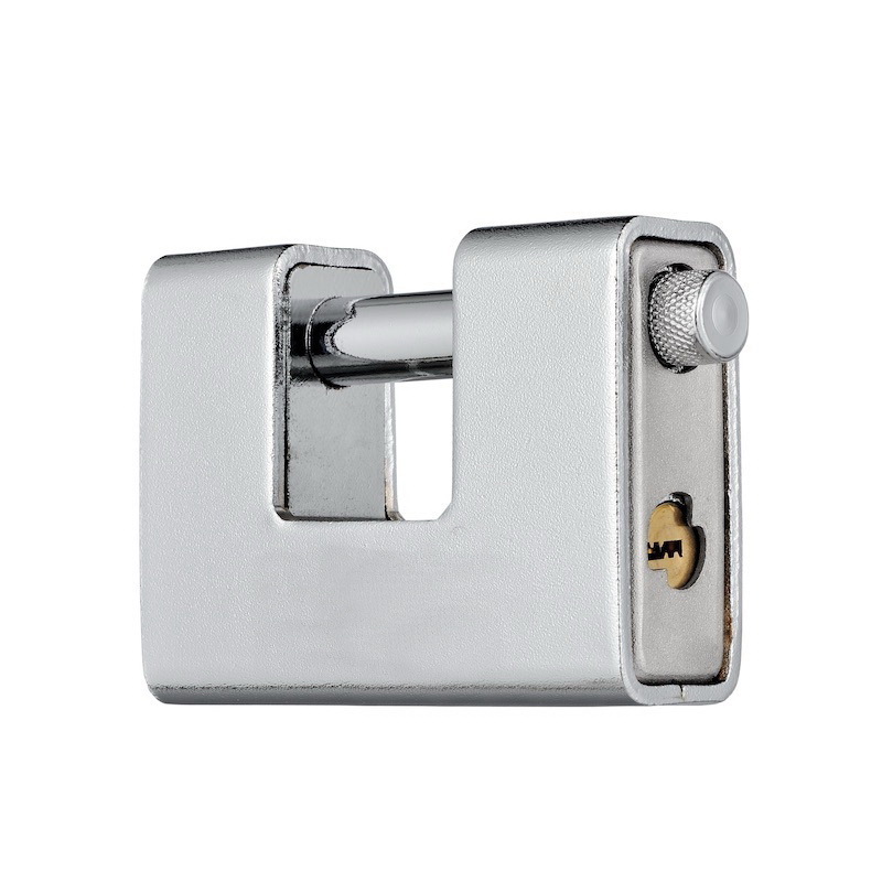 Hicen 40/50/60MM Rectangle Anti Cut Iron Nickle Solid Stainless Steel Shackle Shutter Padlock