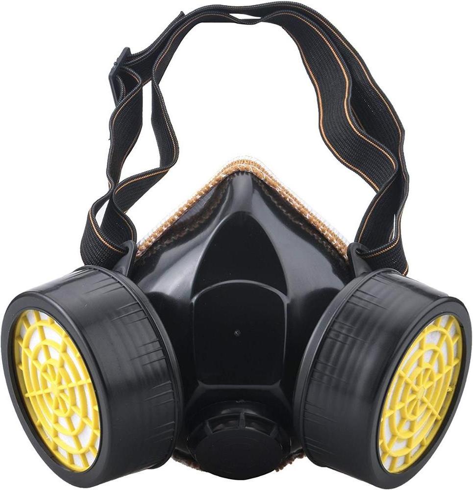 Anti-dust Chemical Safety Face Shiled Mask Double Cartridge Chemical Respirator