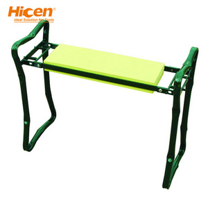 Folding Portable Garden Kneeler Stool Kneeling Pad Bench Chair and Seat with 2 Tool Pouch