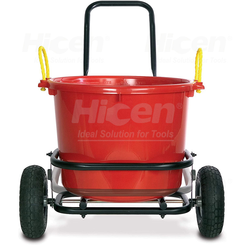 Large Bucket or Tub Cart Muck Cart, Holds Up to 350 lbs