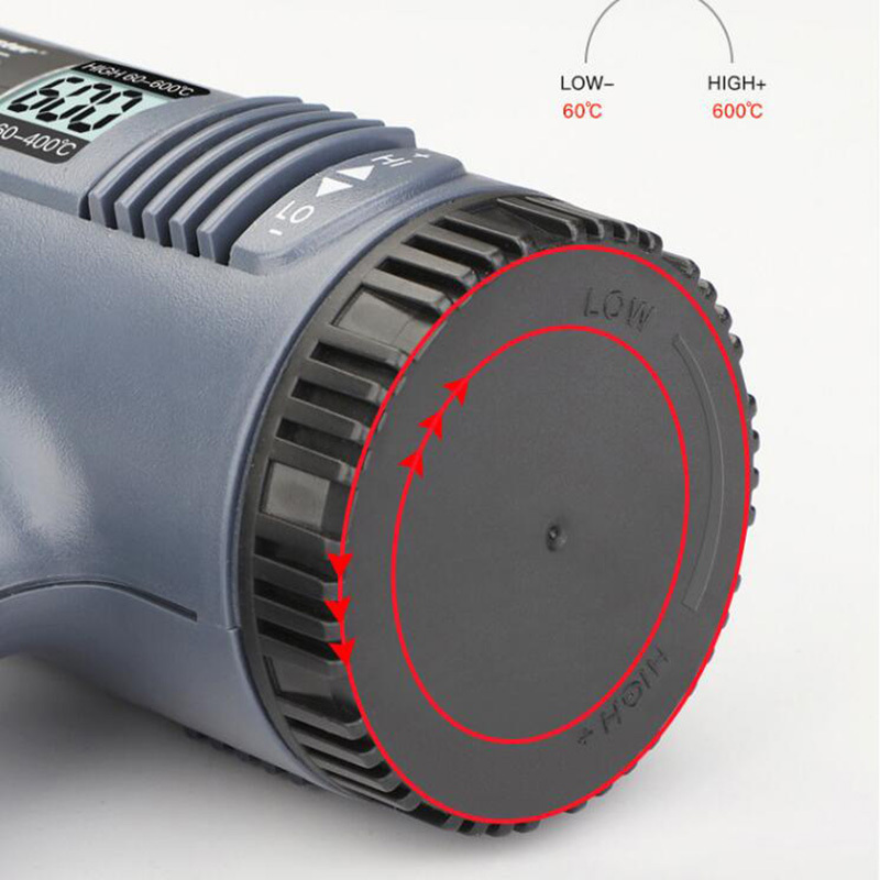 Hicen 2000W Quick Temperature Adjustment Heat Blower For Shrink Wrap Plastic Welding Hot Air Gun Electric Hot Blow Gun