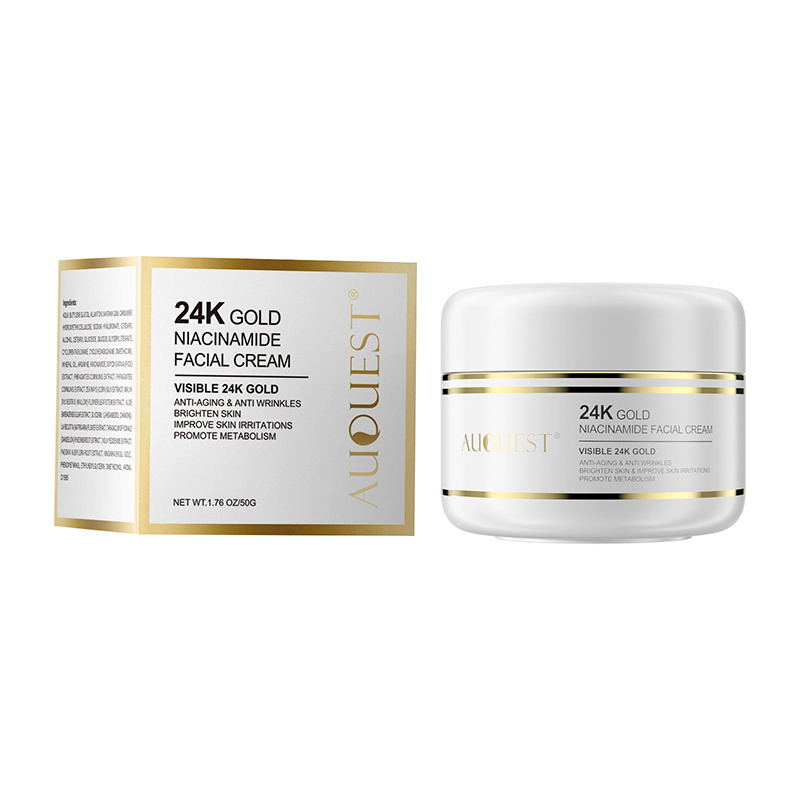 OEM Custom logo 24k gold face cream private label organic Moisturizing Whitening Anti Aging Wrinkle Face Care cream