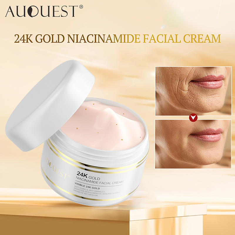 OEM Custom logo 24k gold face cream private label organic Moisturizing Whitening Anti Aging Wrinkle Face Care cream