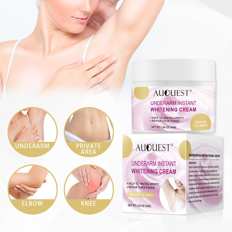 Private Label Intimate Part Area Bikini Armpit Vagina Underarm Skin Bleaching Lightening Whitening Cream For Dark Skin