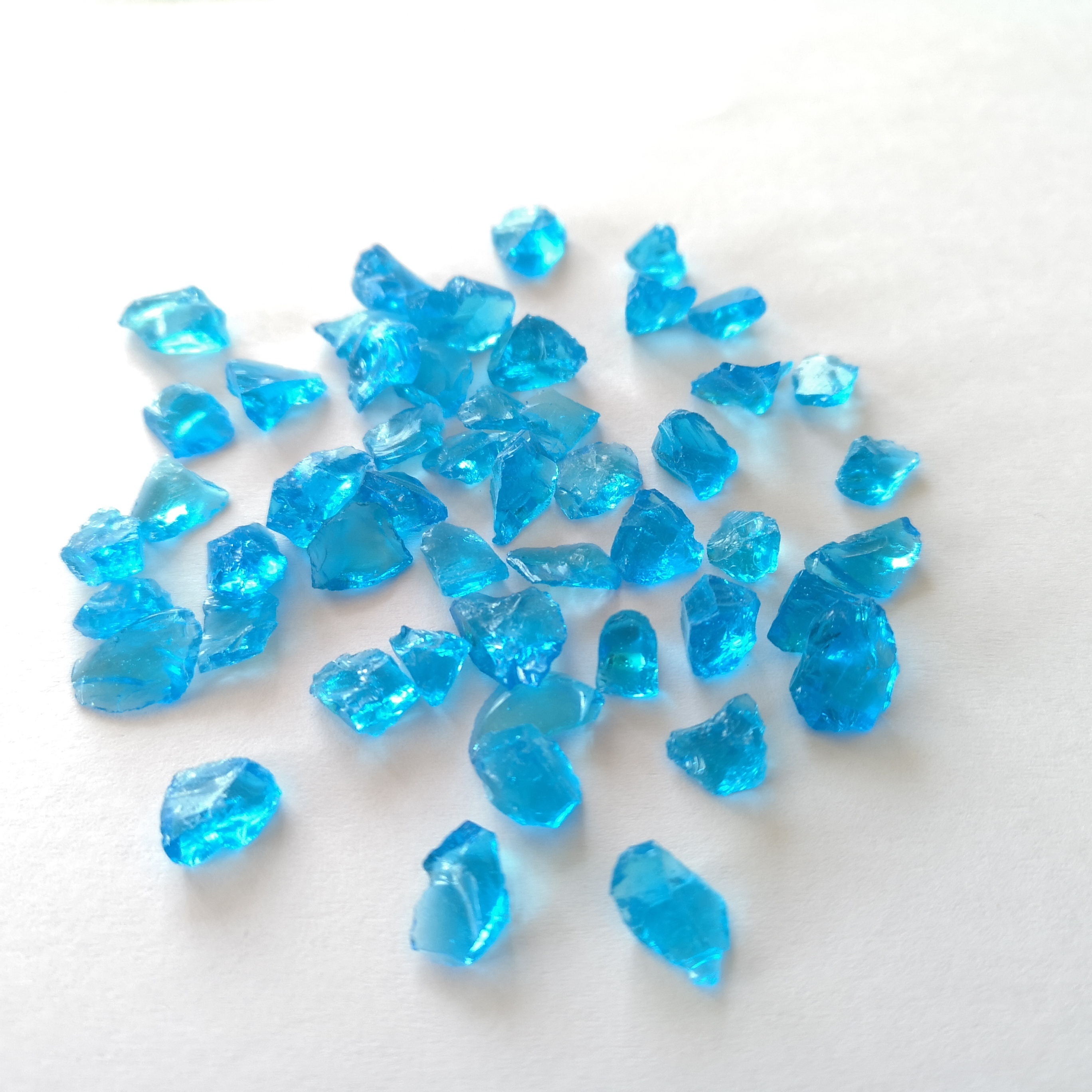 Blue Crushed Glass Rock for Landscaping Decoration