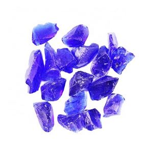 Blue Crushed Glass Rock for Landscaping Decoration