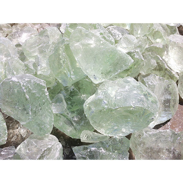 Decorative slag glass rocks construction glass rock