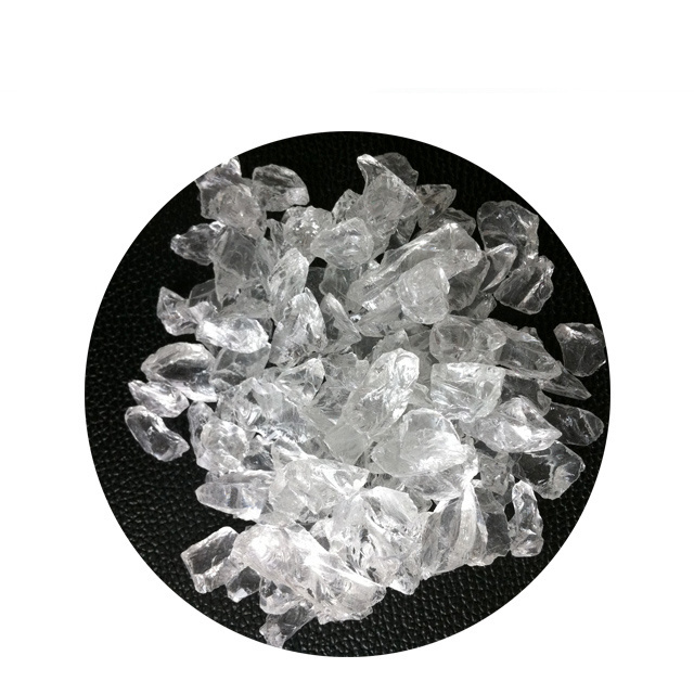 Crushed clear glass frit for concrete floor