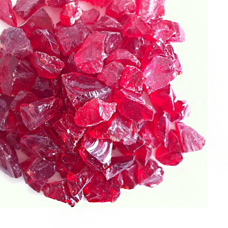 Hi Chipper large colored slag glass rock fireplace glass