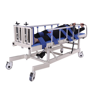 Stroke hemiplegia paralysis auxiliary patient vertical standing bed electric lifting rehabilitation training bed with CE motor