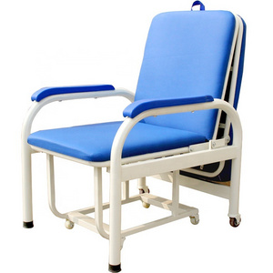 New home office hospital sleeper chair folding bed steel pipe dual-purpose outpatient escort chair bed