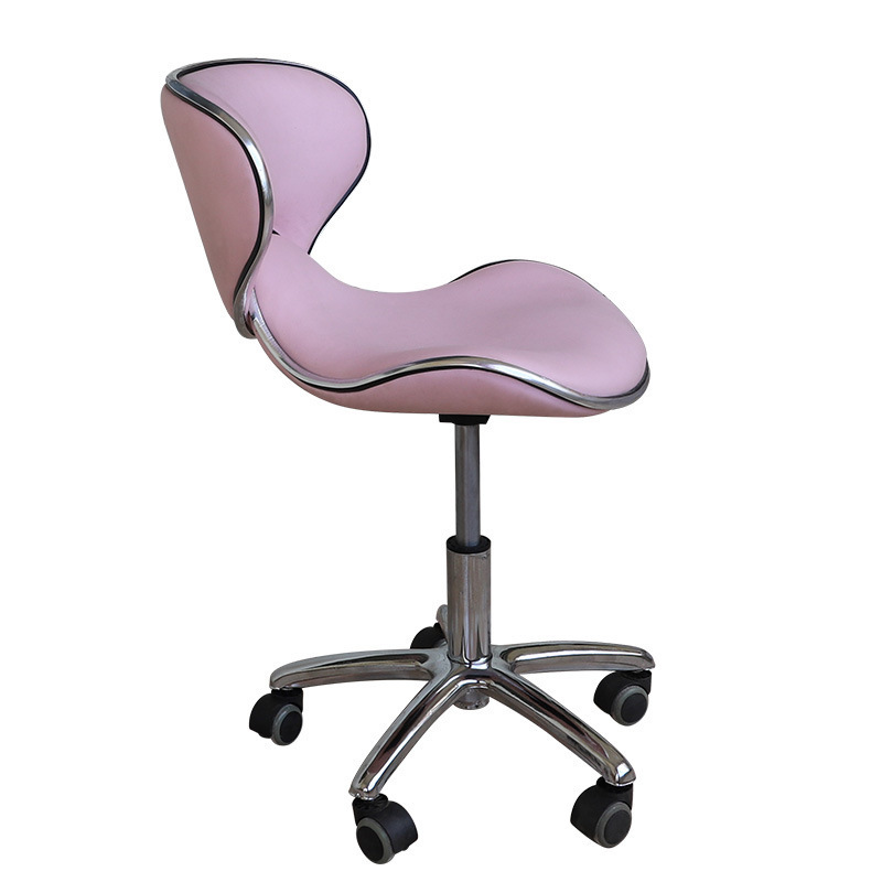 HICOMED Pink Aesthetic Spa Salon Stool Multi-functional Adjustable Facial Technician Dentist Barber Chair Luxury bar chair