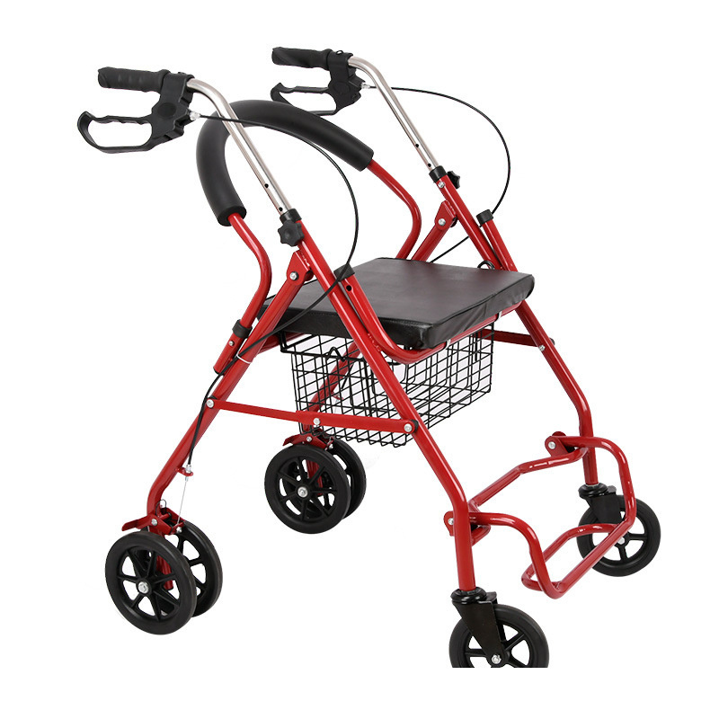 Cheap Price Multifunctional Rollator Walker With Hand Brake and Basket for Elderly