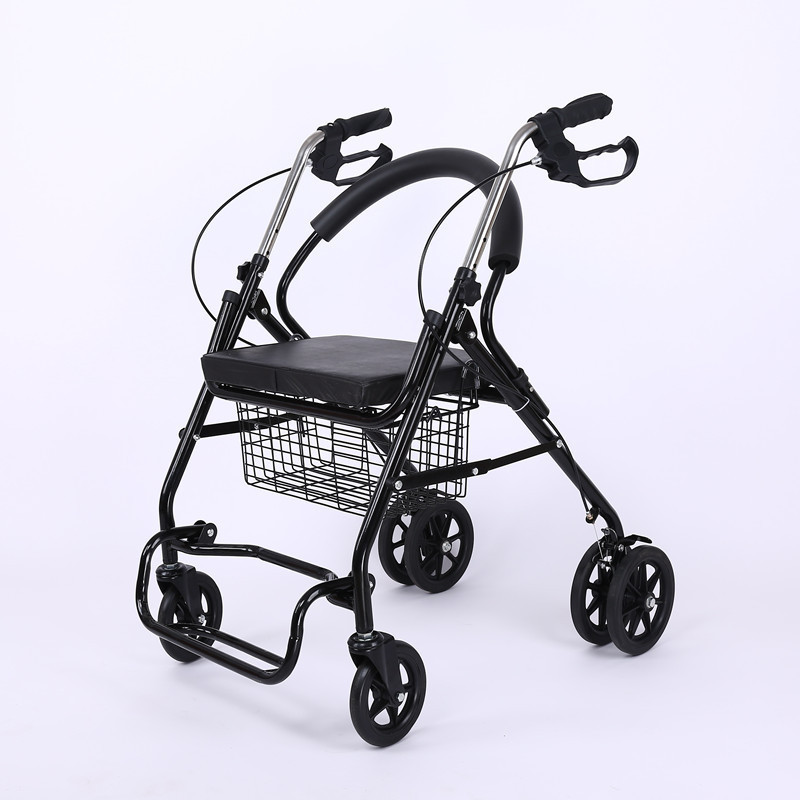 Cheap Price Multifunctional Rollator Walker With Hand Brake and Basket for Elderly