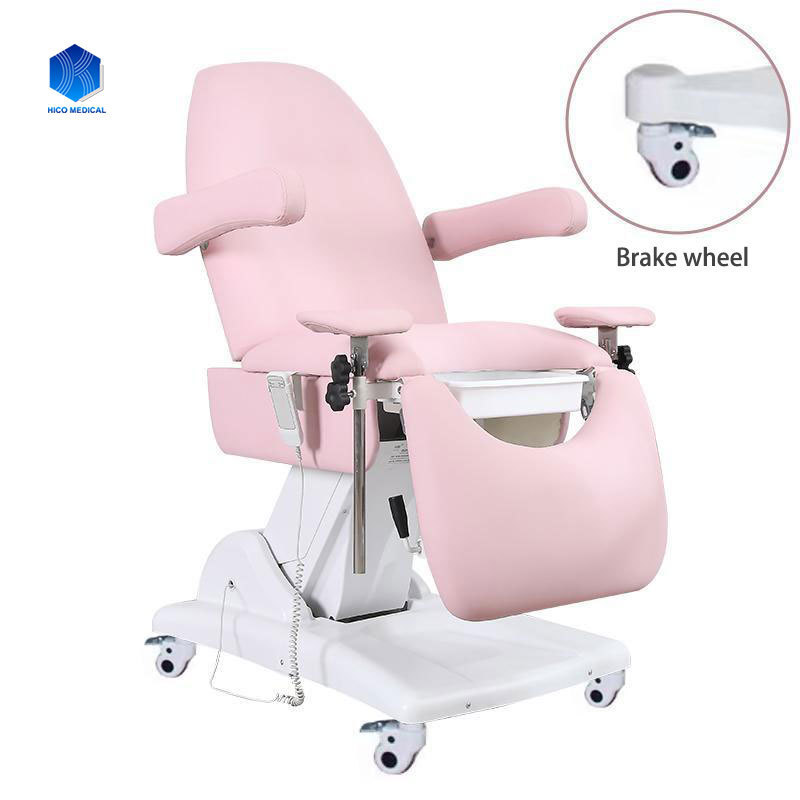 HICOMED Hospital Gyno Exam Table Electric Gynecological Chair Examination Bed With Drawers