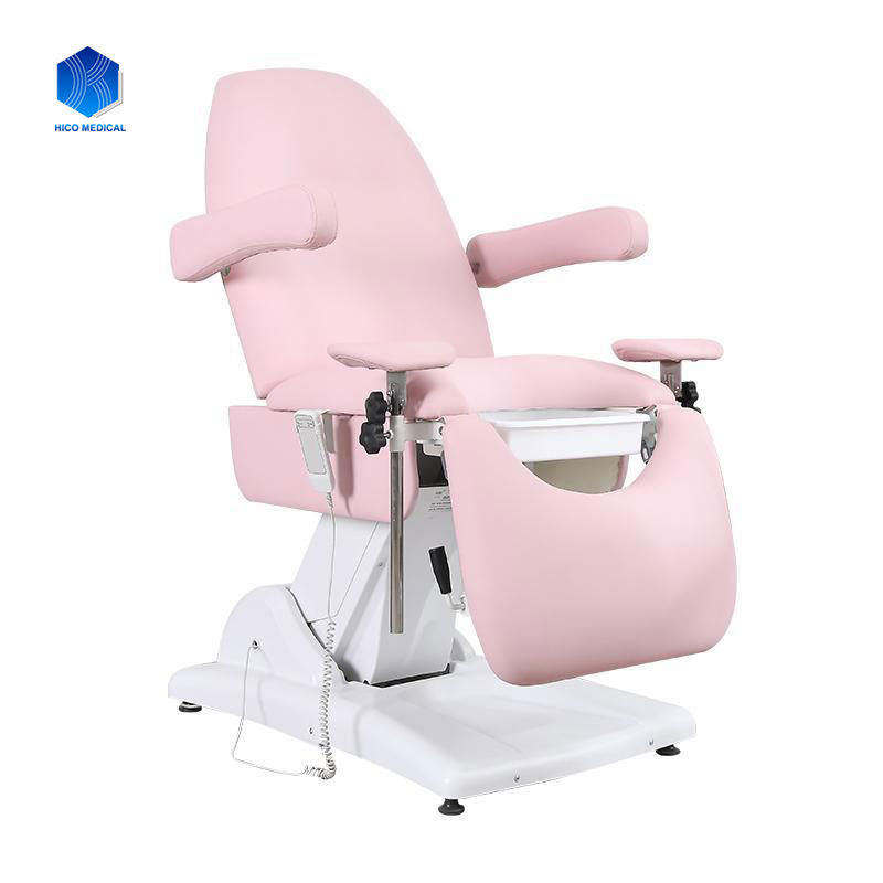 HICOMED Hospital Gyno Exam Table Electric Gynecological Chair Examination Bed With Drawers