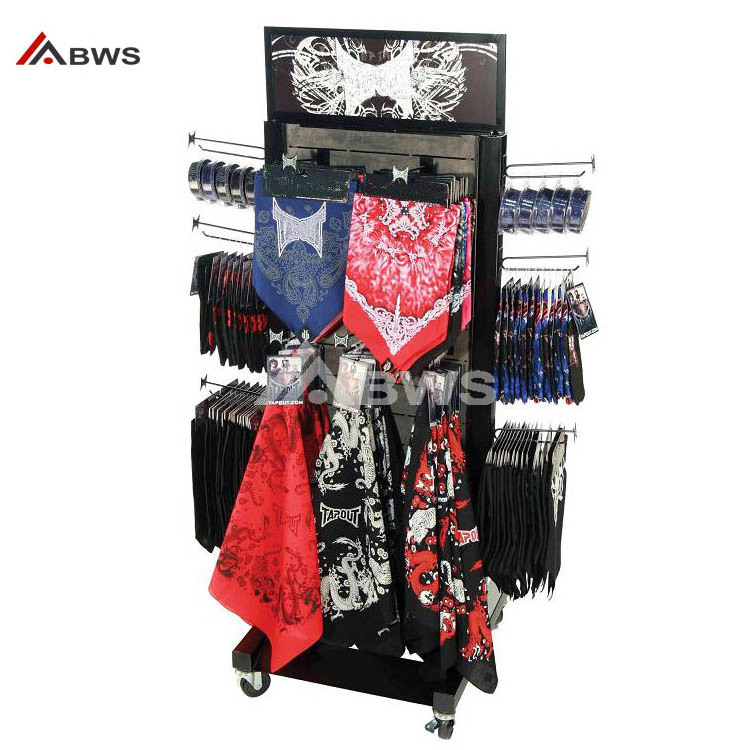 Clothes  Store Commercial Display Garment Rack Hanging Clothes Display Rack With 4 Wheels