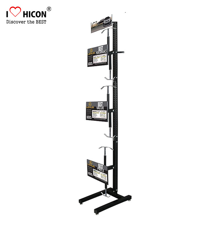 Boost Sales Alloy Wheel Display Stands, Floor Tire Display Stand Motorcycle