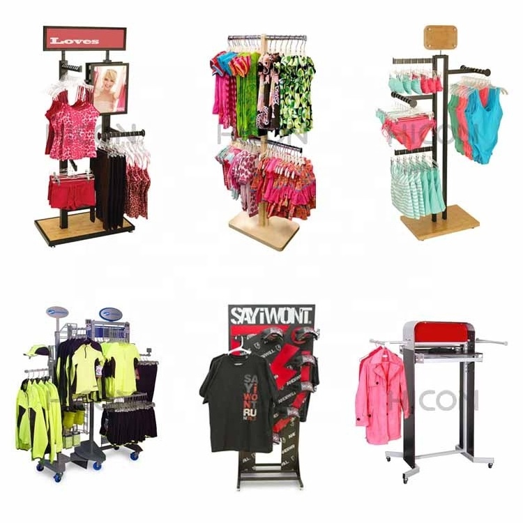 Wholesale Retail Shirt Display Boutique Luxury Children Kids Clothing Shelves Store Fixtures T Shirt Display Racks