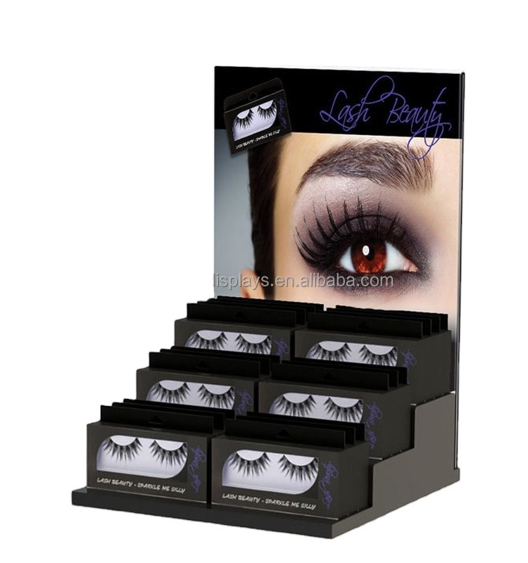 Discover The Best Of Your Brand Advertising Retail Acrylic Eyelash Cosmetic Makeup Display Stand On Time And On Budget