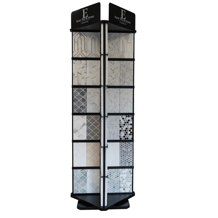 Freestanding Steady Metal Large Plate Marble Mosaic Sample Rack Ceramic Tile Quartz Stone Display Rack