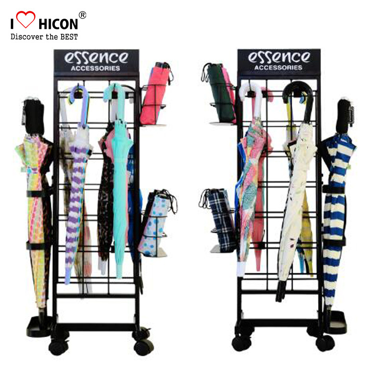 Get Notice Floor Umbrella Merchandising Display Rack Stand