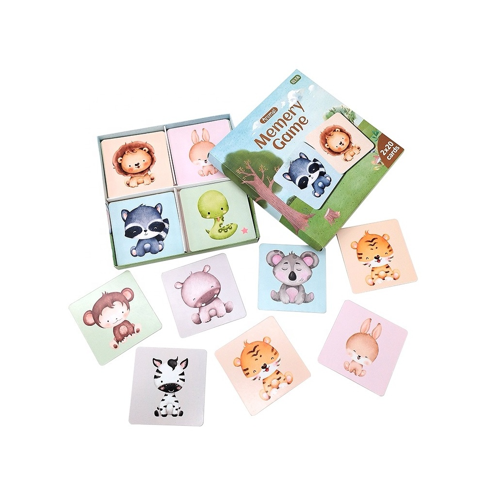 Kids Playing Cards Packaging Card Game PVC Playing Education Children Flash Card