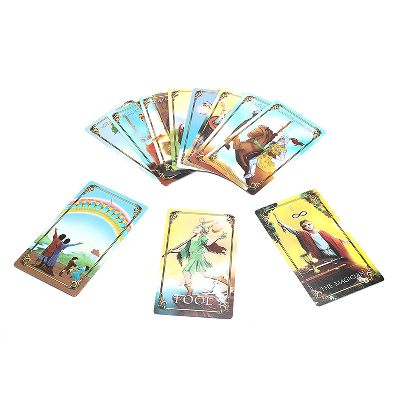 Wholesale Custom Printing Game Playing Cards A.E Tarot Cards Holographic Deck Tarot Card Factory