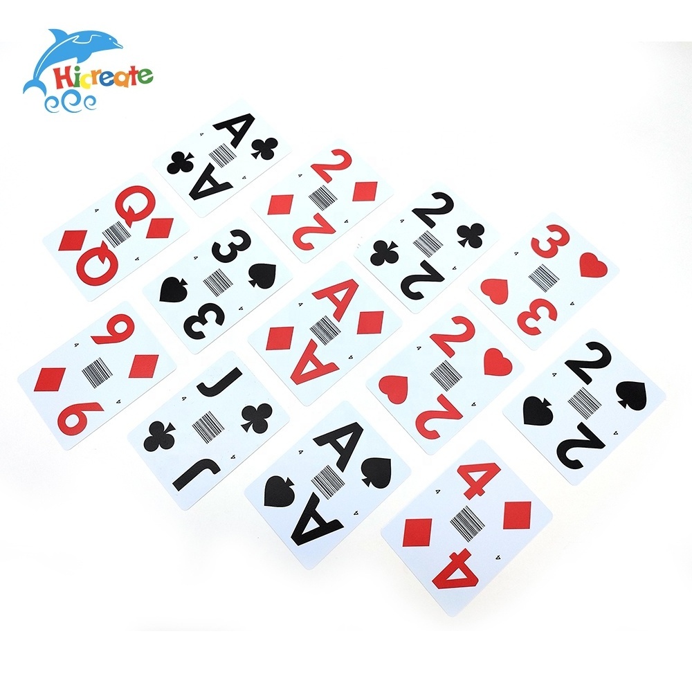 Waterproof Custom Paper Printed Pvc Poker Card Plastic Playing Cards Wholesale Manufacturing Personalized Adult CMYK 500 Sets