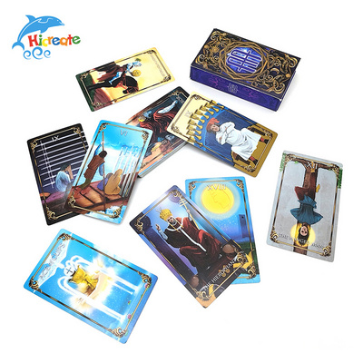 Wholesale Custom Printing Game Playing Cards A.E Tarot Cards Holographic Deck Tarot Card Factory