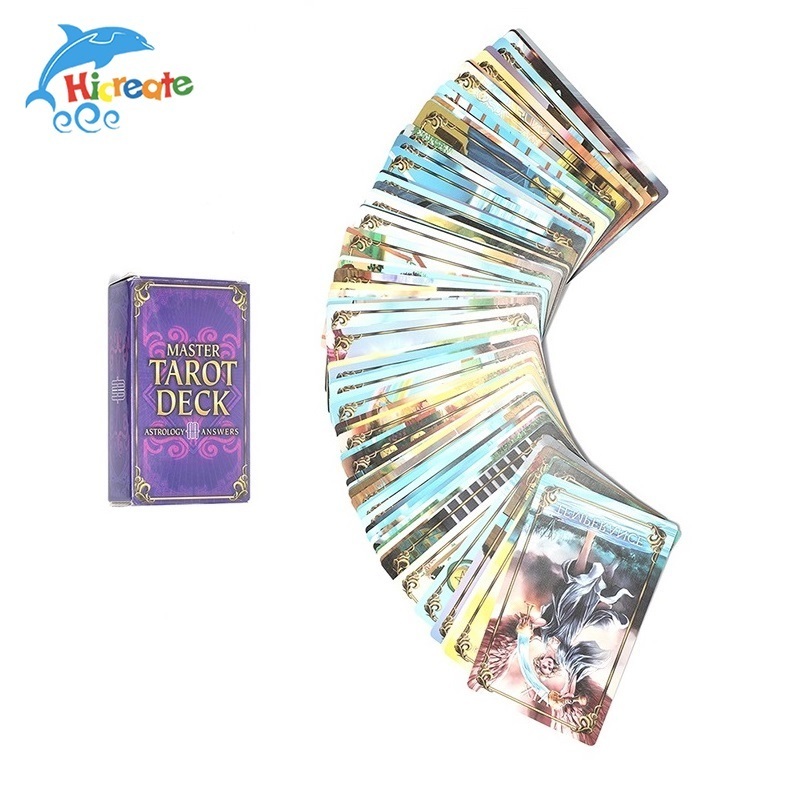 China supplier new product custom make blank large bulk vintage divination egyptian tarot cards playing deck dropshipping