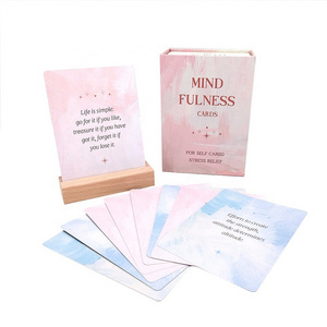 Hicreate Printed Flash Card Trading Game Wholesale Playing Cards Mental Health Affirmation Card