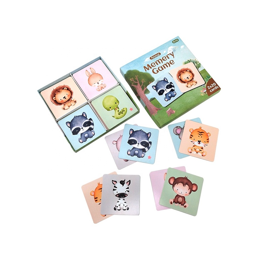 Kids Playing Cards Packaging Card Game PVC Playing Education Children Flash Card