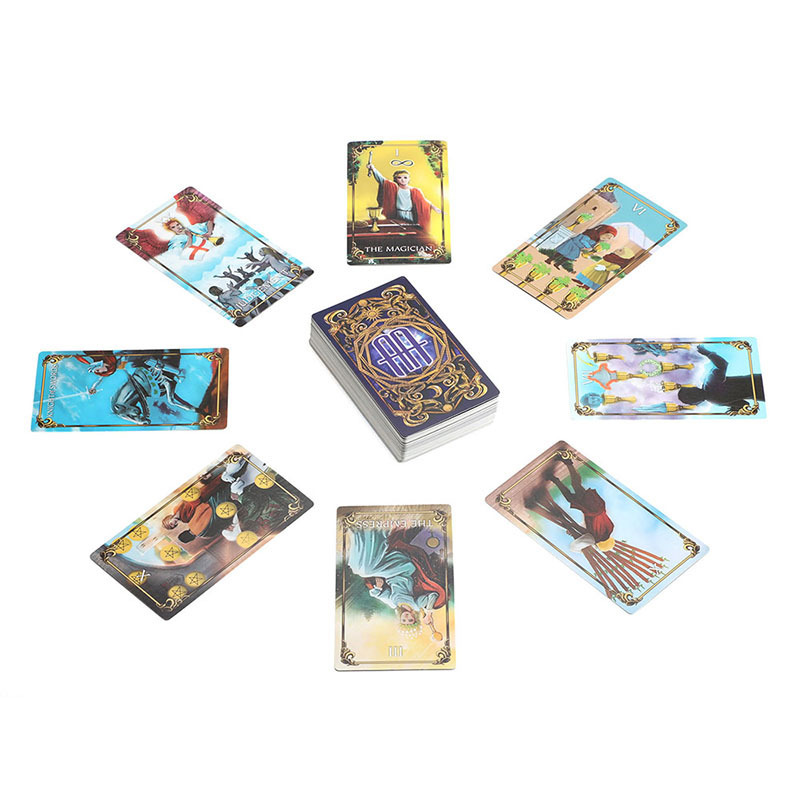 Wholesale Custom Printing Game Playing Cards A.E Tarot Cards Holographic Deck Tarot Card Factory