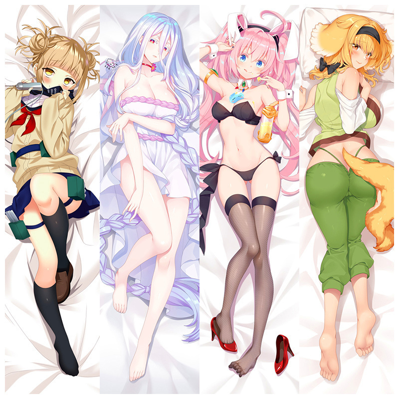 50*150/50*160CM Life Size Custom Sublimation Anime Pillow Case Hugging Body Pillow Cover Uncensored Anime Dakimakura