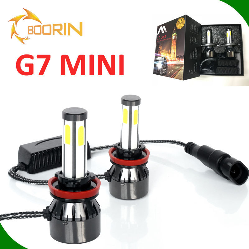 Guangzhou auto parts h7 led bulb h4 led high low beam 55w 5500lm 48w 40w H11 6000k car led headlight