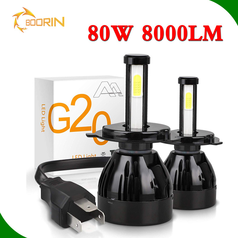 Guangzhou auto parts h7 led bulb h4 led high low beam 55w 5500lm 48w 40w H11 6000k car led headlight