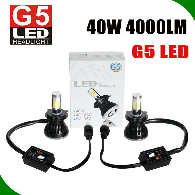 LED conversion kit hid halogen led replacement 40w COB 6000k 8000k h1 h3 h4 h7 h11 9005 9006 9007 5202 H7volvo truck headlight