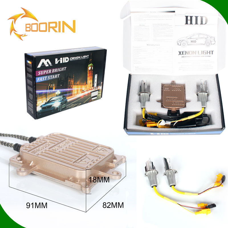 Replacement car hid 35/55/75/100w bulb 3000/6000k slim ballast single/bi-xenon d1s d2s d3s d4s h4 h13 9004 75 watt hid xenon kit