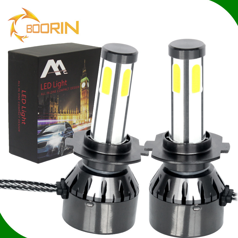 Boorin&Matec led light headlight 80w hi 40w lo led fog light h7 color change rgb led bulb h4 h1 h3 h7 h8 h11 9006 h13 9005 9004