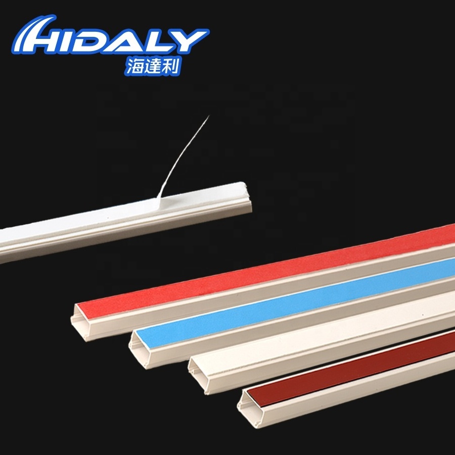 Decorative waterproof fireproof rigid pvc cable cover wiring casings with adhesive 10x10 12x8 12x12 15x10 14x7