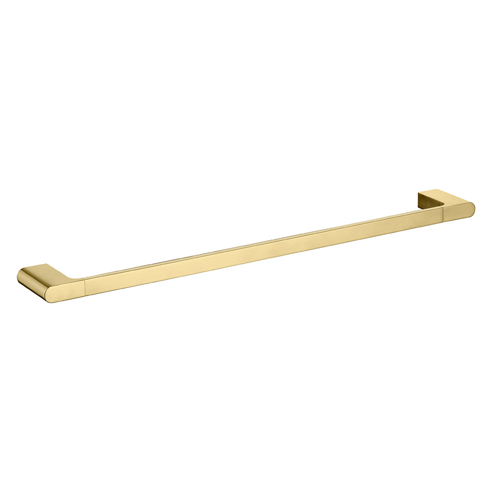 Stainless steel brushed gold bathroom single towel bar holder