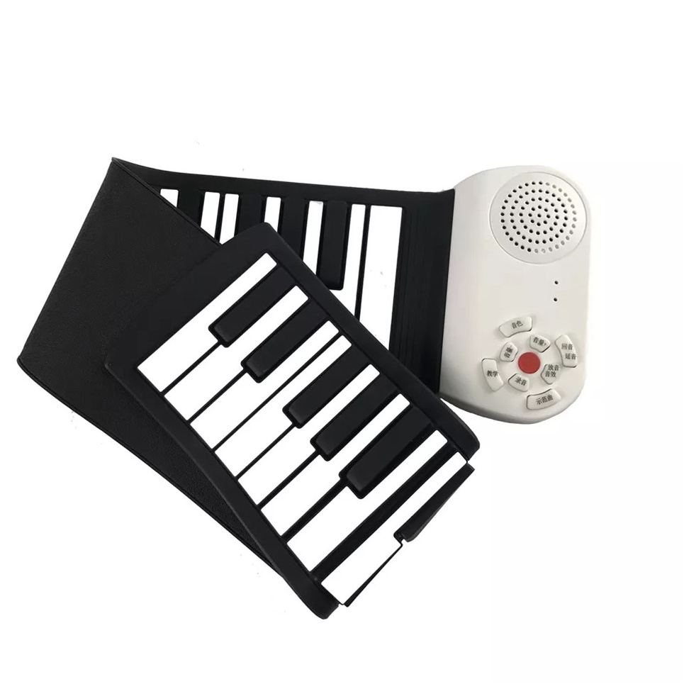 Wholesale 49 Keys Digital Piano Silicone Hand Roll Piano Mini Foldable Roll Up Piano Keyboard