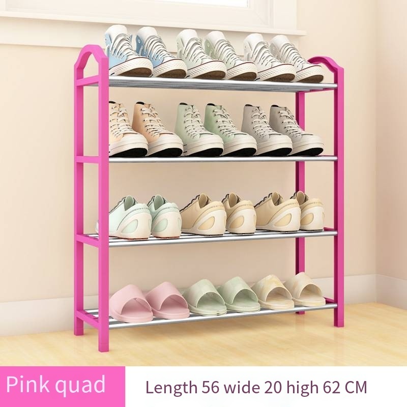 Hot Selling Simple Minimalist Metal Shoe Rack Economy Modern Small Shoe Rack for Bedroom Dorm